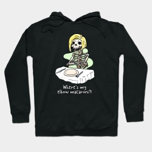 elbow macaroni skeleton funny Hoodie